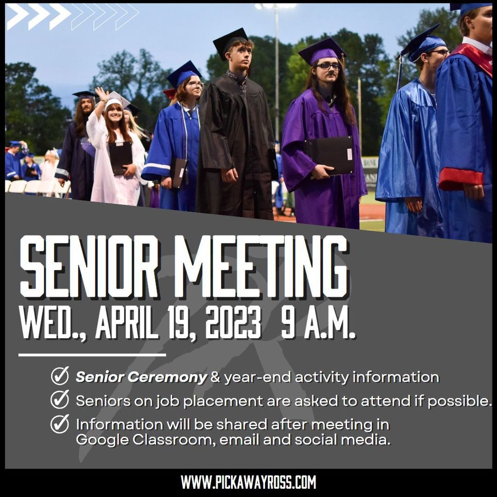 Senior meeting April 19