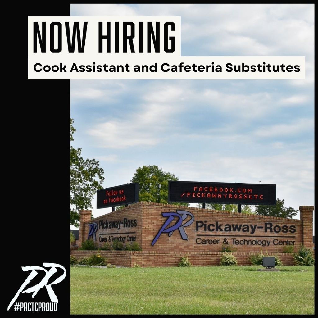 Now Hiring for a Cook Assistant and Cafeteria Substitutes